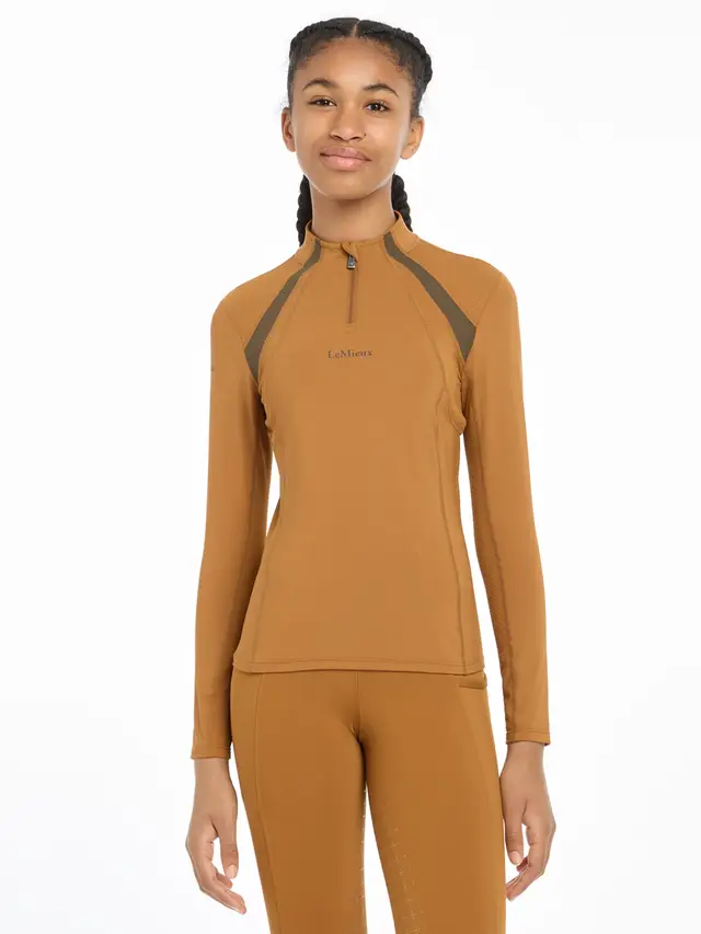 LeMieux Young Rider Mia Mesh Base Layer Ginger age 7/8