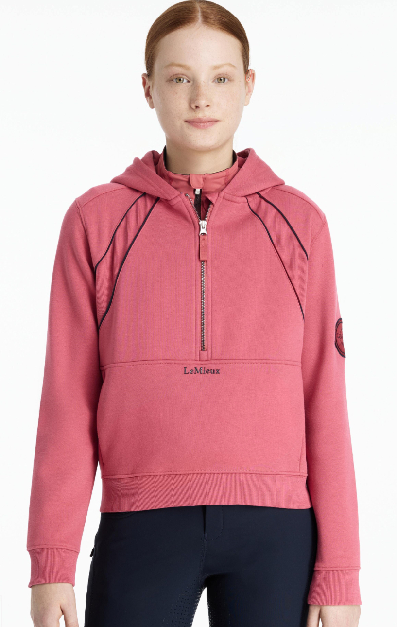 LeMieux Young Rider Hettie Half Zip - Cranberry age 7-8yrs